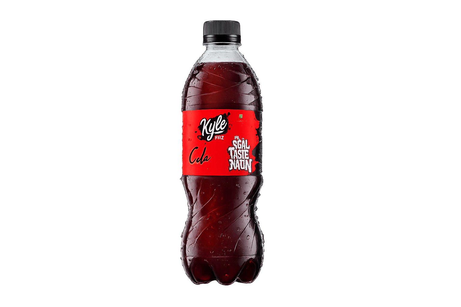 Kyle Cola bottle and can